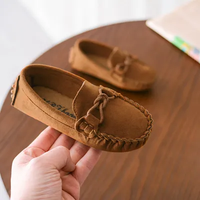 Little Gentleman Suede Moccasin Loafers