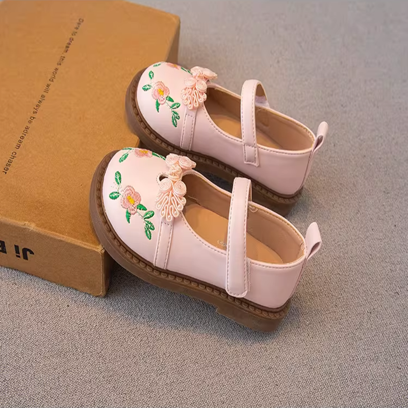 Blossom Charm Girls’ Mary Jane Flats