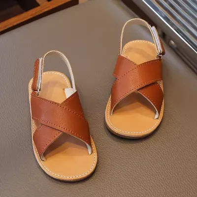 Kids Cross-Strap Comfort Sandals