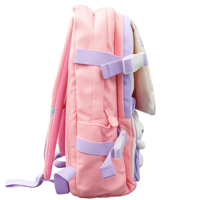 Space Rabbit Kawaii Pastel School Backpack