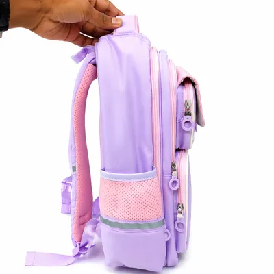 Pastel Purple Kids School Backpack
