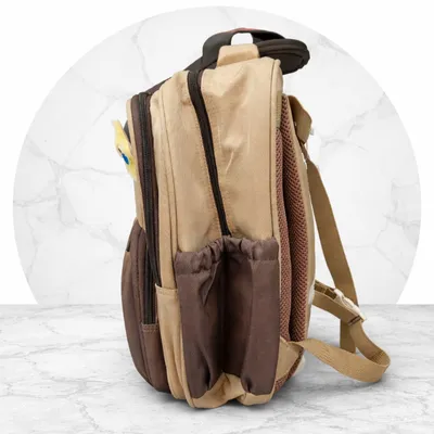 Kids Cartoon Bear School Backpack with Mini Pouch