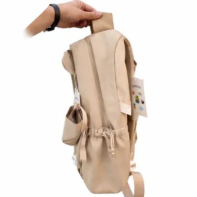 Cute Bear Transparent Pocket Kids Backpack