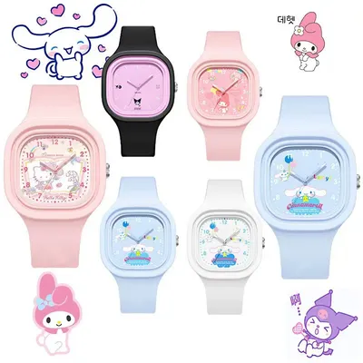 "Sanrio Character-Themed Kids' Watches – Cute and Colorful Designs"