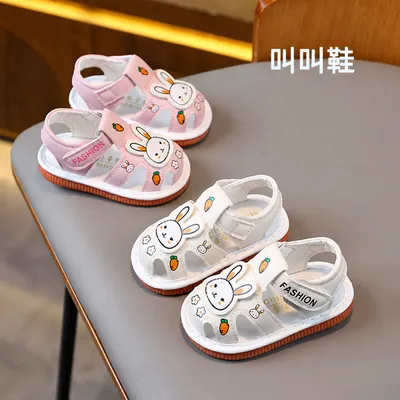 "Bunny-Themed Kids' Sandals"