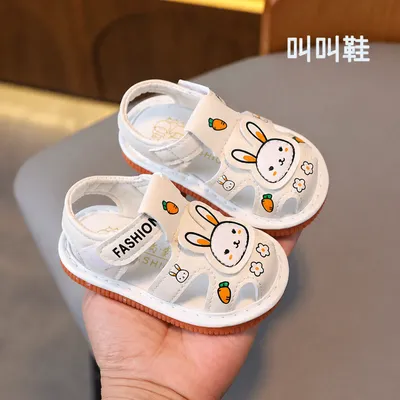 "Bunny-Themed Kids' Sandals"