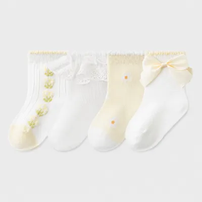 Baby Princess Lace Ankle Socks (4 Pc Set)