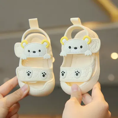 Baby Cartoon Bear Soft Sole Sandals