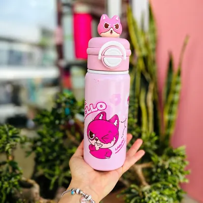 Kawaii Cartoon-Themed Water Bottles