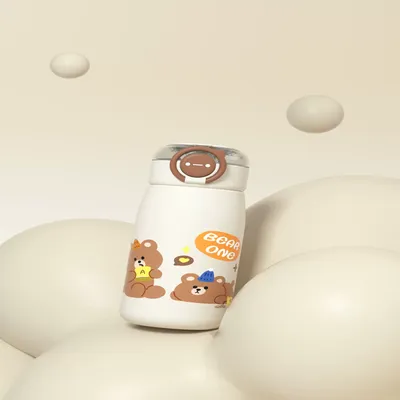 Cute Cartoon Insulated Water Bottle for Kids