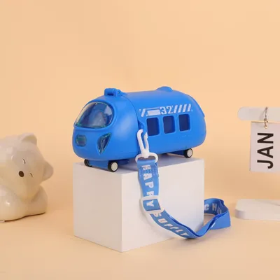 Cute Bus-Shaped Water Bottle with Strap