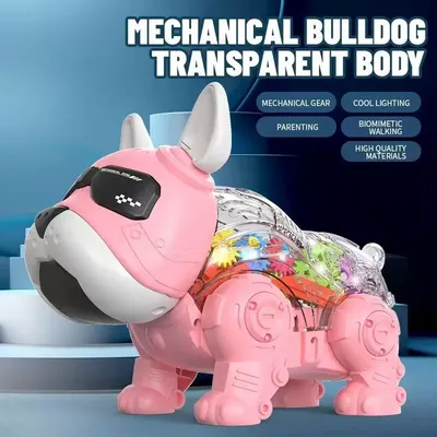Interactive LED Light-up Robot Dog Toy