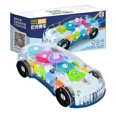 Transparent Gear Mechanism Car Toy