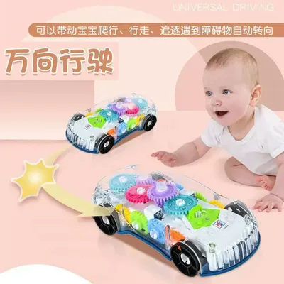 Transparent Gear Mechanism Car Toy