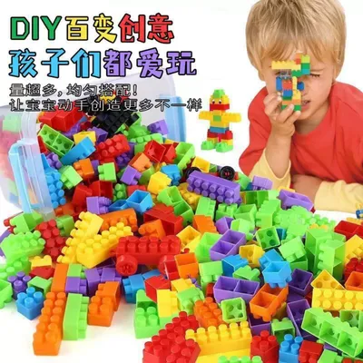 Colorful Building Blocks Set - 180 Pieces