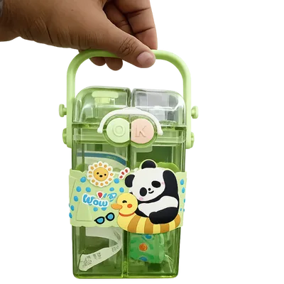 Cute Panda Portable Kids Stationery Box