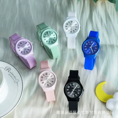 Pastel Kids Analog Silicone Wrist Watch