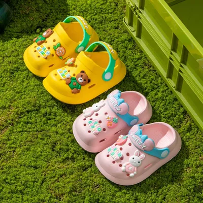 Kids Cartoon Bear EVA Clogs Sandals