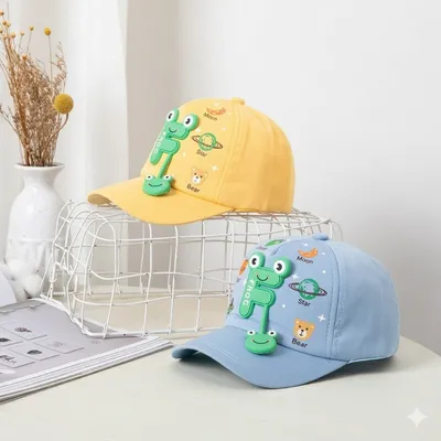 "F is for Frog" 3D Alphabet & Friends Kids Baseball Cap