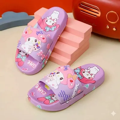 Kids' My Melody Purple Slip-On Slide Sandals