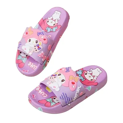Kids' My Melody Purple Slip-On Slide Sandals