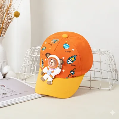 Kids Cartoon Astronaut Baseball Cap