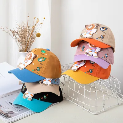 Kids Cartoon Astronaut Baseball Cap