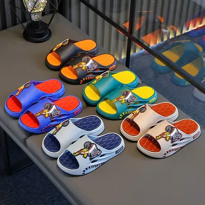 Kids Astronaut Cartoon Sport Slide Sandals