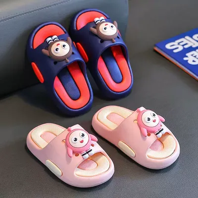 Kids Cartoon Character Soft Slide Sandals