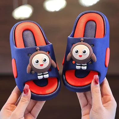 Kids Cartoon Character Soft Slide Sandals