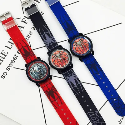 Spider Web Superhero Kids Analog Watch