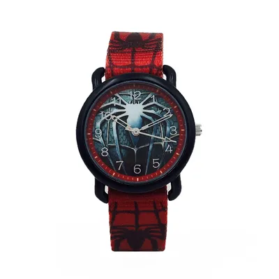 Spider Web Superhero Kids Analog Watch