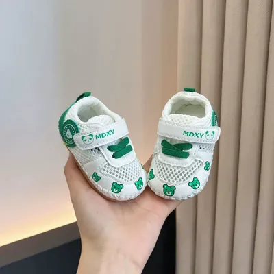Baby Soft Mesh Bear Design Sneakers