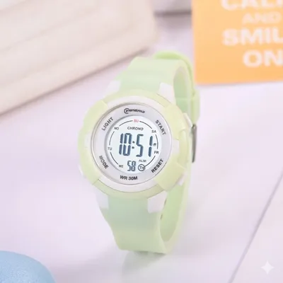 Premium Pastel Kids' Digital Waterproof Sports Watch
