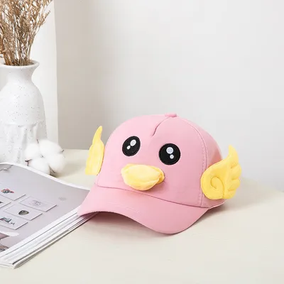 Cute Duck Cartoon Kids Baseball Cap – Colorful Animal Ear Hat