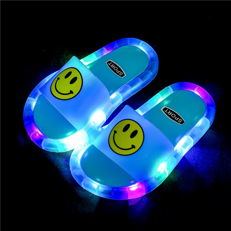 LED Smiley Kids Slippers