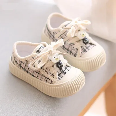 Baby Cartoon Bear Canvas Sneakers – Infant & Toddler Shoes