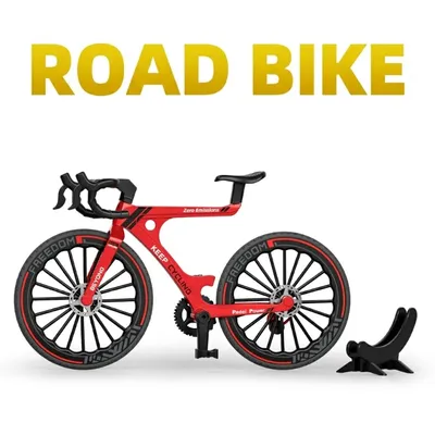 Miniature Alloy Road Bike Model – "Keep Cycling" Edition