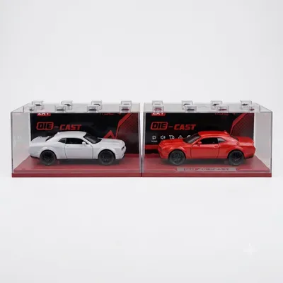 Die-Cast Sports Car Model – Red & White