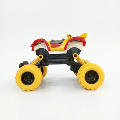 Mini Monster Truck Toy Set – Red & Yellow 