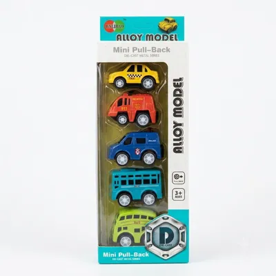 Mini Pull-Back Die-Cast Vehicle Set – 5 Pieces