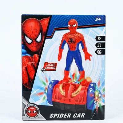 Spider Car Light & Sound Action Toy with Figure