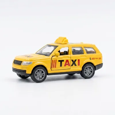 Die-Cast Taxi Car Model Set – 4 Pieces