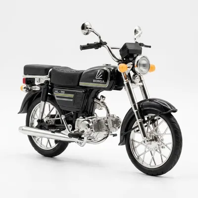 HL-70 Classic Motorcycle Model Toy with Lights & Music 
