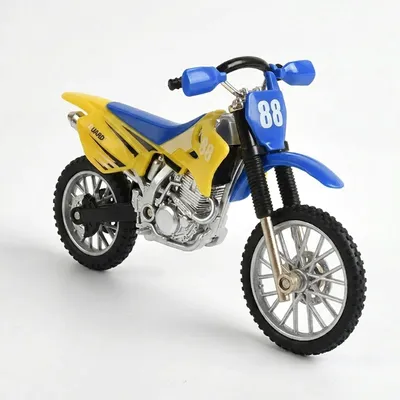Die-Cast Metal Stunt Dirt Bike Toy Set 