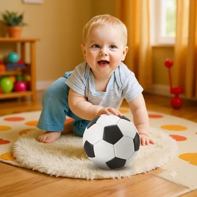 Soft Elastic Foam Sports Ball (Basketball, Soccer, Baseball Style)