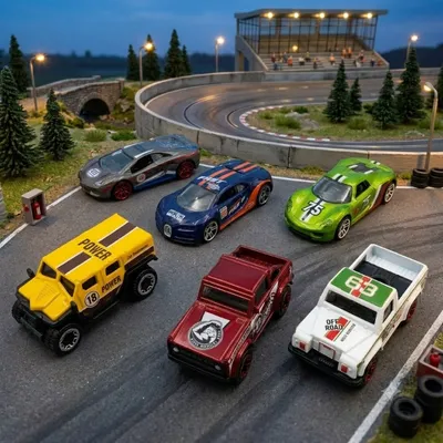 Racing Car Die-Cast Toy Set – 6 Pieces
