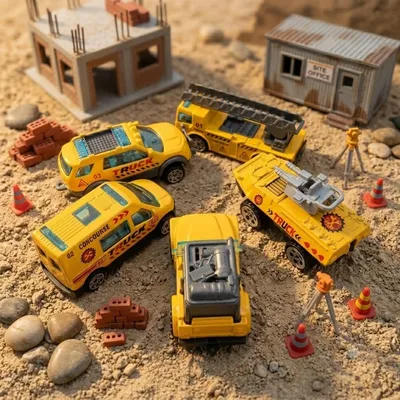 Super Power Alloy Die-Cast Toy Vehicle Set – 5 Pieces