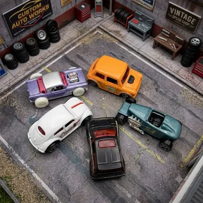Hot Wheels HW Flame 5-Car Pack Die-Cast Toy Vehicle Set