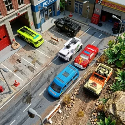 City Car Die-Cast Toy Vehicle Set – 6-Piece Mini Car Collection